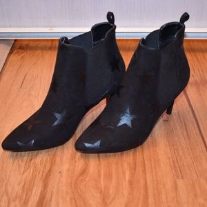 Black Booties with Stars